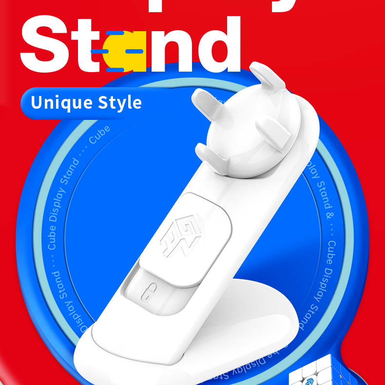 GAN White Display Stand For Standard 3x3 Cubes - Cubuzzle