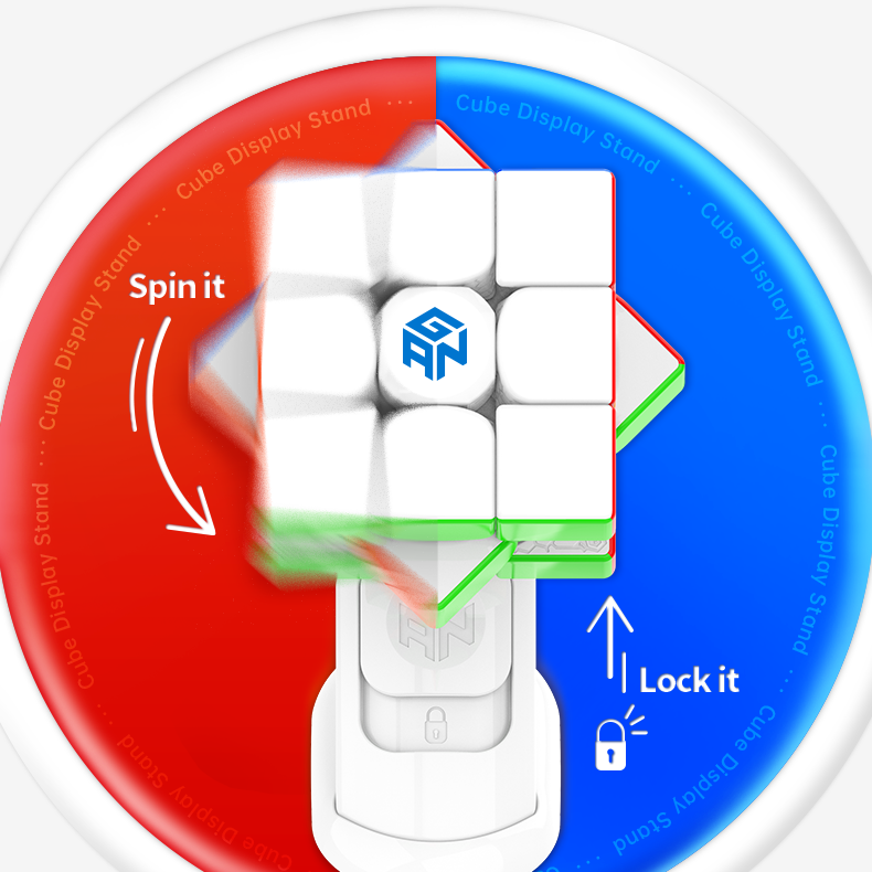 GAN White Display Stand For Standard 3x3 Cubes - Cubuzzle