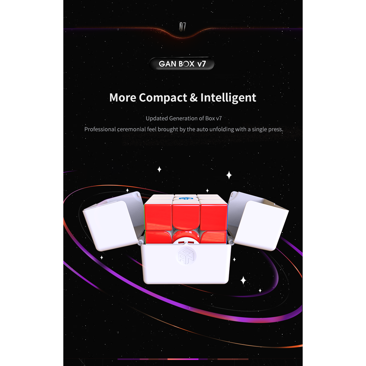 GAN 11 M Pro UV Coated 3x3 Magnetic Speedcube Stickerless