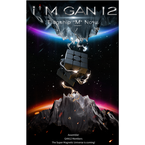 GAN 12 M Maglev UV 3x3 Magnetic Speedcube