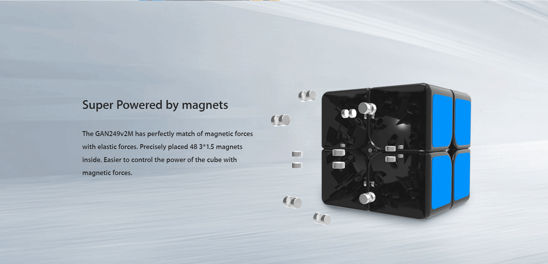 GAN 249 V2 2x2 Non Magnetic Speedcube Stickerless - Cubuzzle