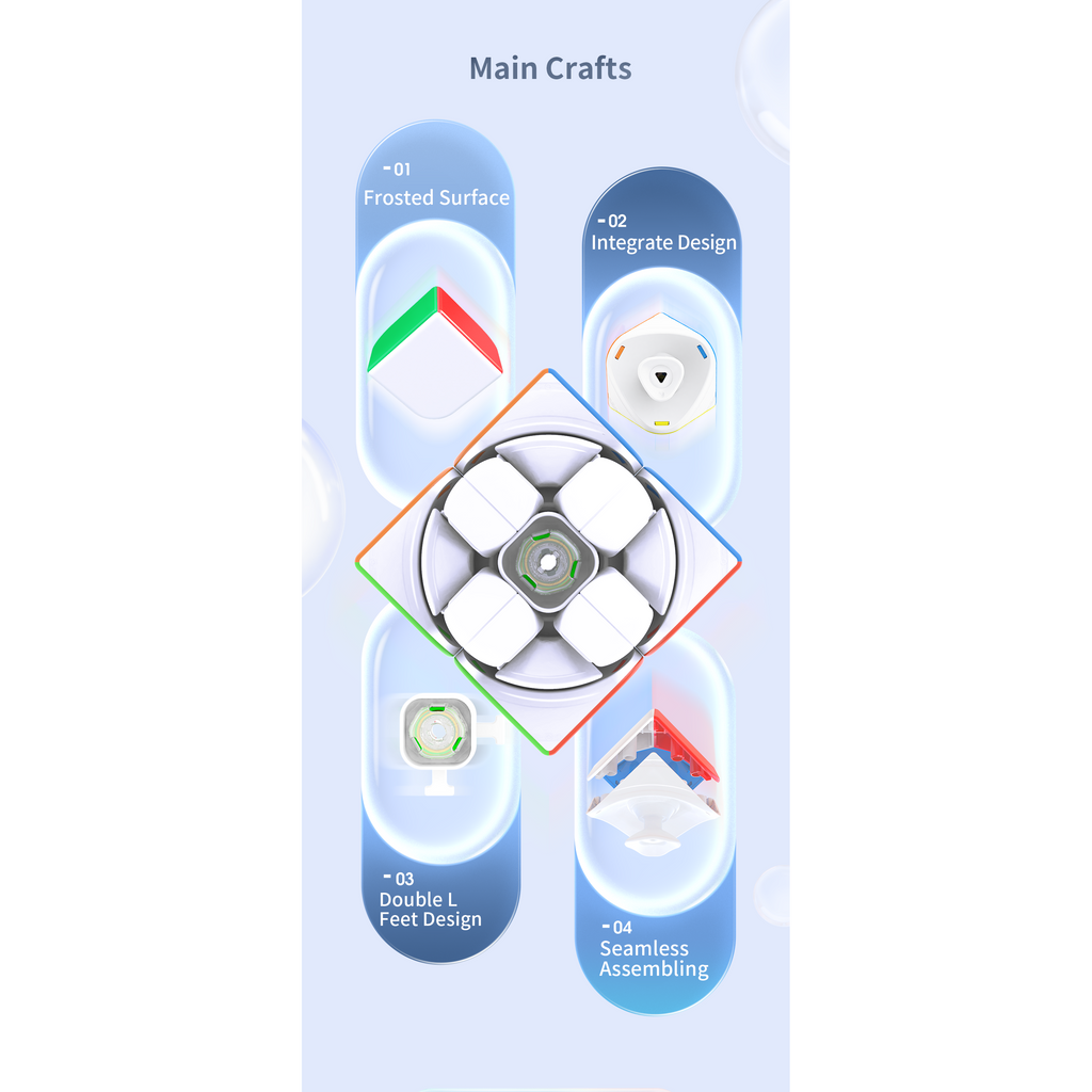 GAN 251 v2 2x2 Non Magnetic Speedcube - Cubuzzle