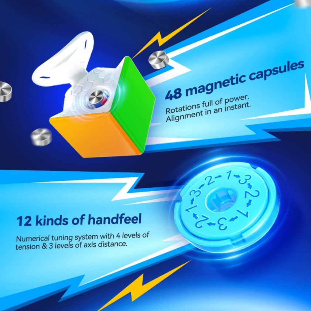 GAN 356 i carry E 3x3 Magnetic Cube- Intelligent Smart Bluetooth Cube - Latest 2025 Model