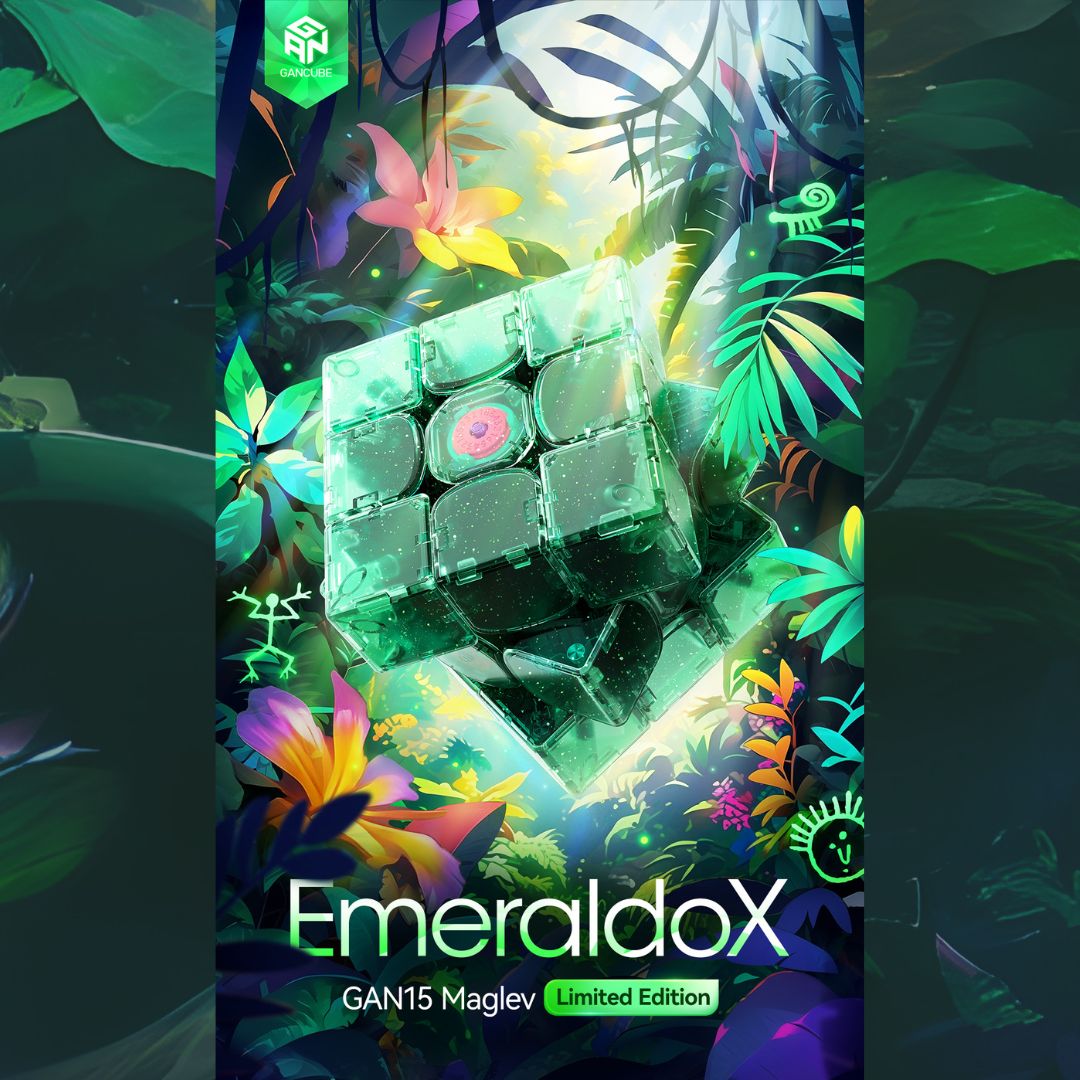 GAN 15 Maglev EmeraldoX Summer Limited Edition 3x3 Magnetic Speedcube - LATEST 2025!