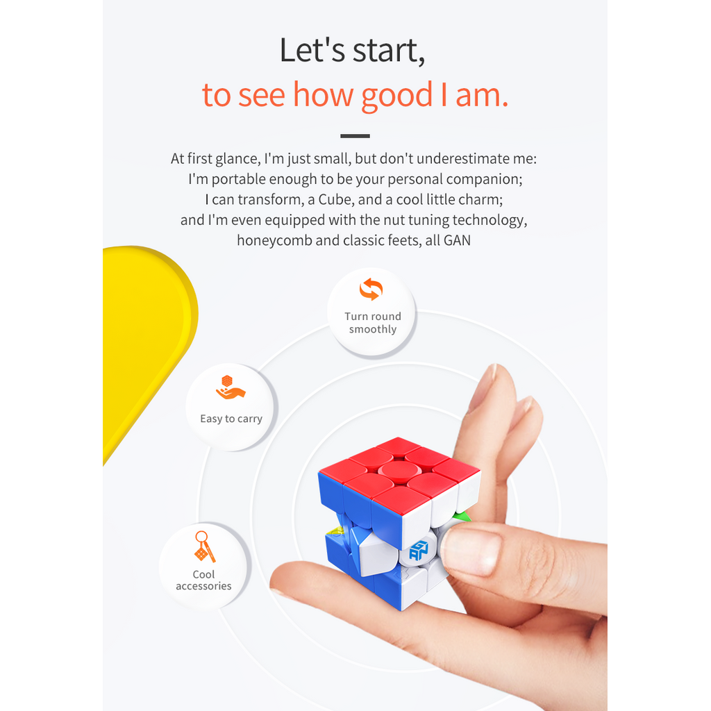 GAN 330 Standard - Key Chain 3x3 Speedcube