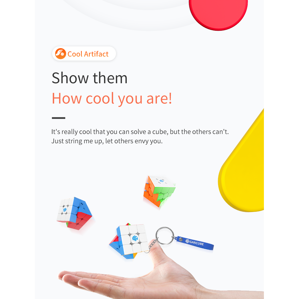 GAN 330 Standard - Key Chain 3x3 Speedcube