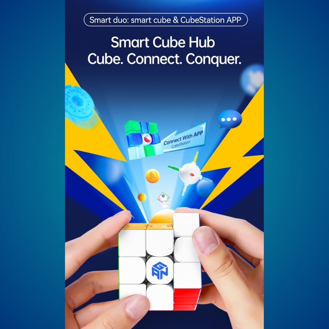 GAN 356 i carry E 3x3 Magnetic Cube- Intelligent Smart Bluetooth Cube - Latest 2025 Model
