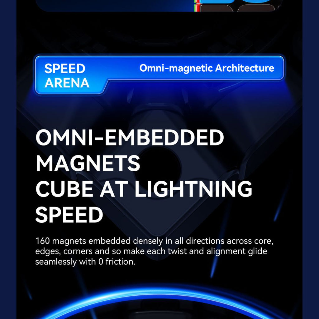 GAN 460 M V2 UV 4x4 Magnetic Stickerless Speedcube