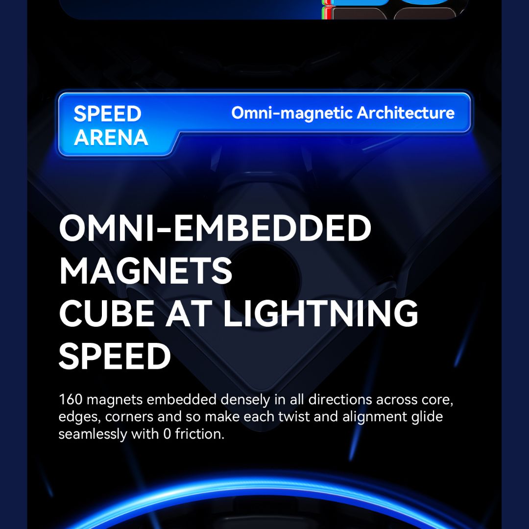 GAN 460 M V2 UV 4x4 Magnetic Stickerless Speedcube