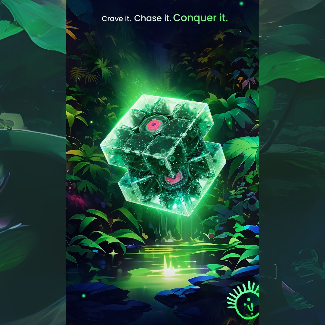 GAN 15 Maglev EmeraldoX Summer Limited Edition 3x3 Magnetic Speedcube - LATEST 2025!