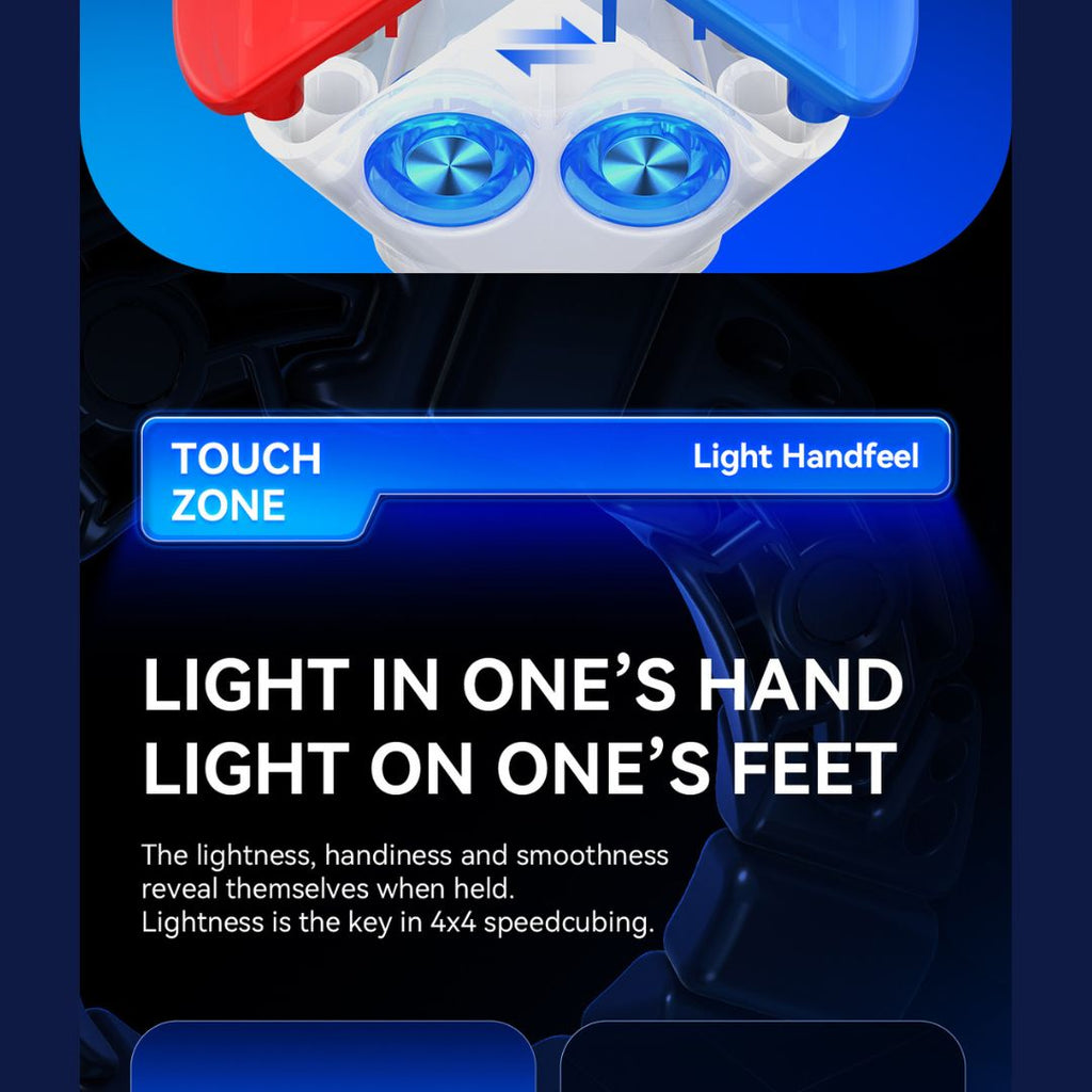 GAN 460 M V2 UV 4x4 Magnetic Stickerless Speedcube