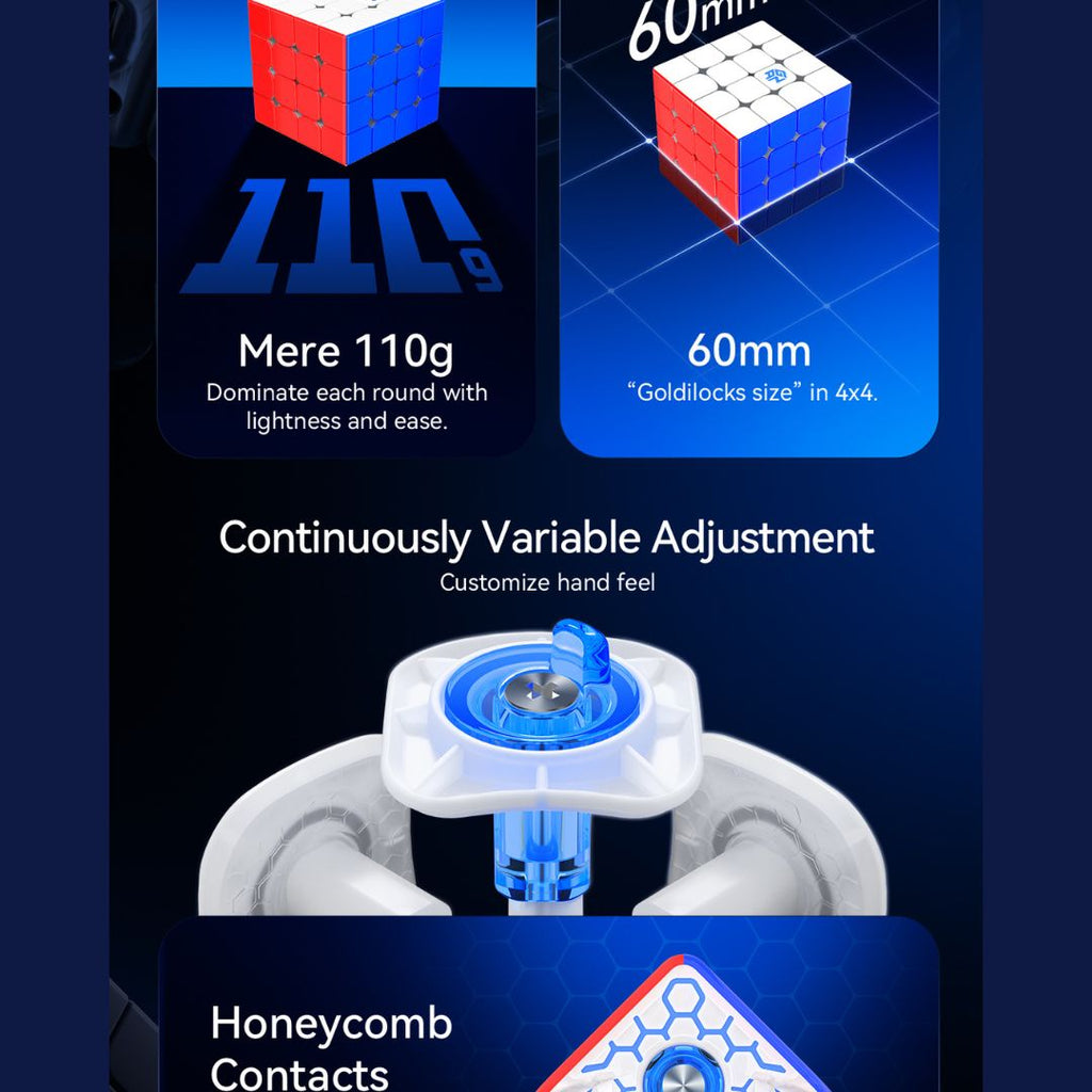 GAN 460 M V2 UV 4x4 Magnetic Stickerless Speedcube