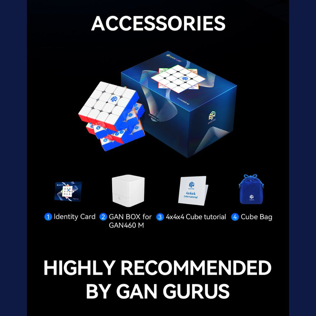 GAN 460 M V2 UV 4x4 Magnetic Stickerless Speedcube