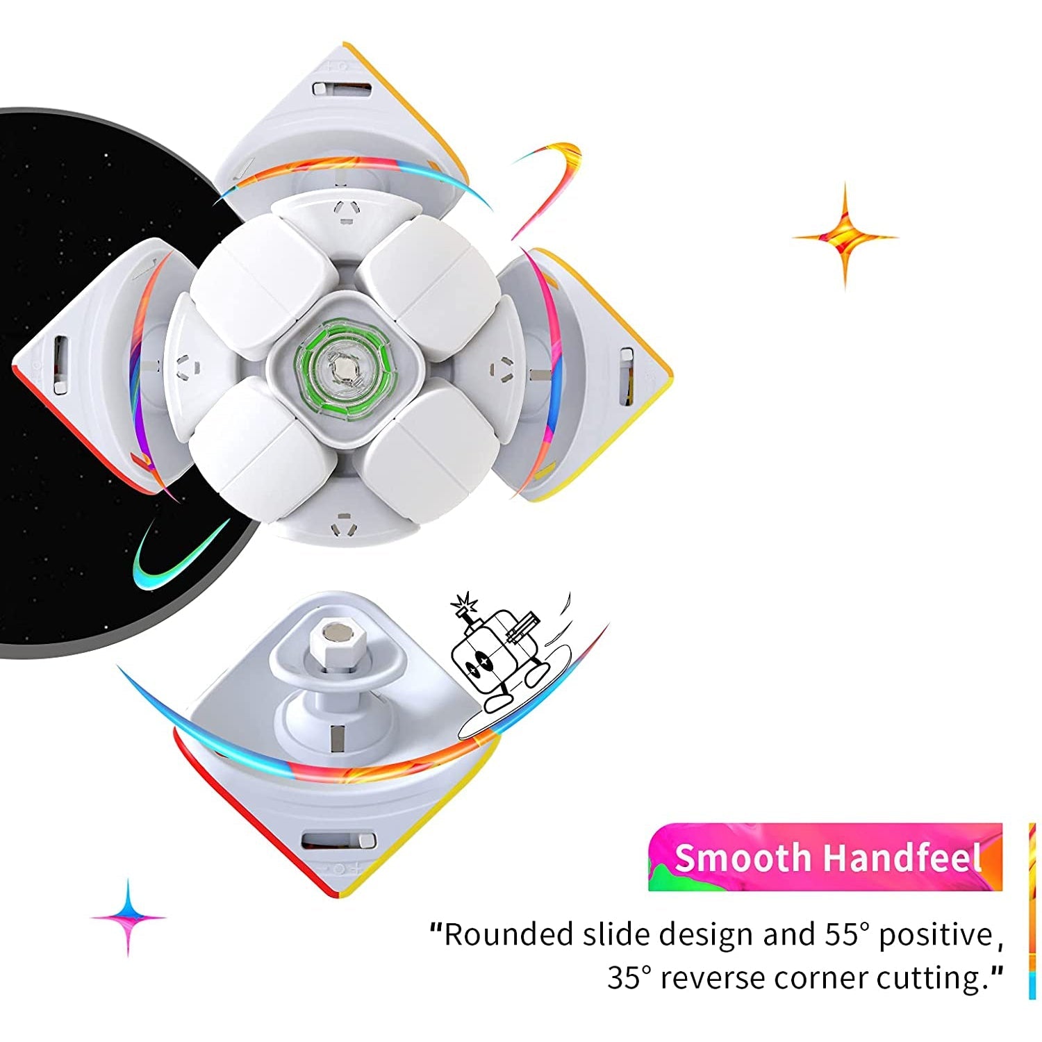 GAN 251 M Air 2x2 Magnetic Speedcube Stickerless - Cubuzzle