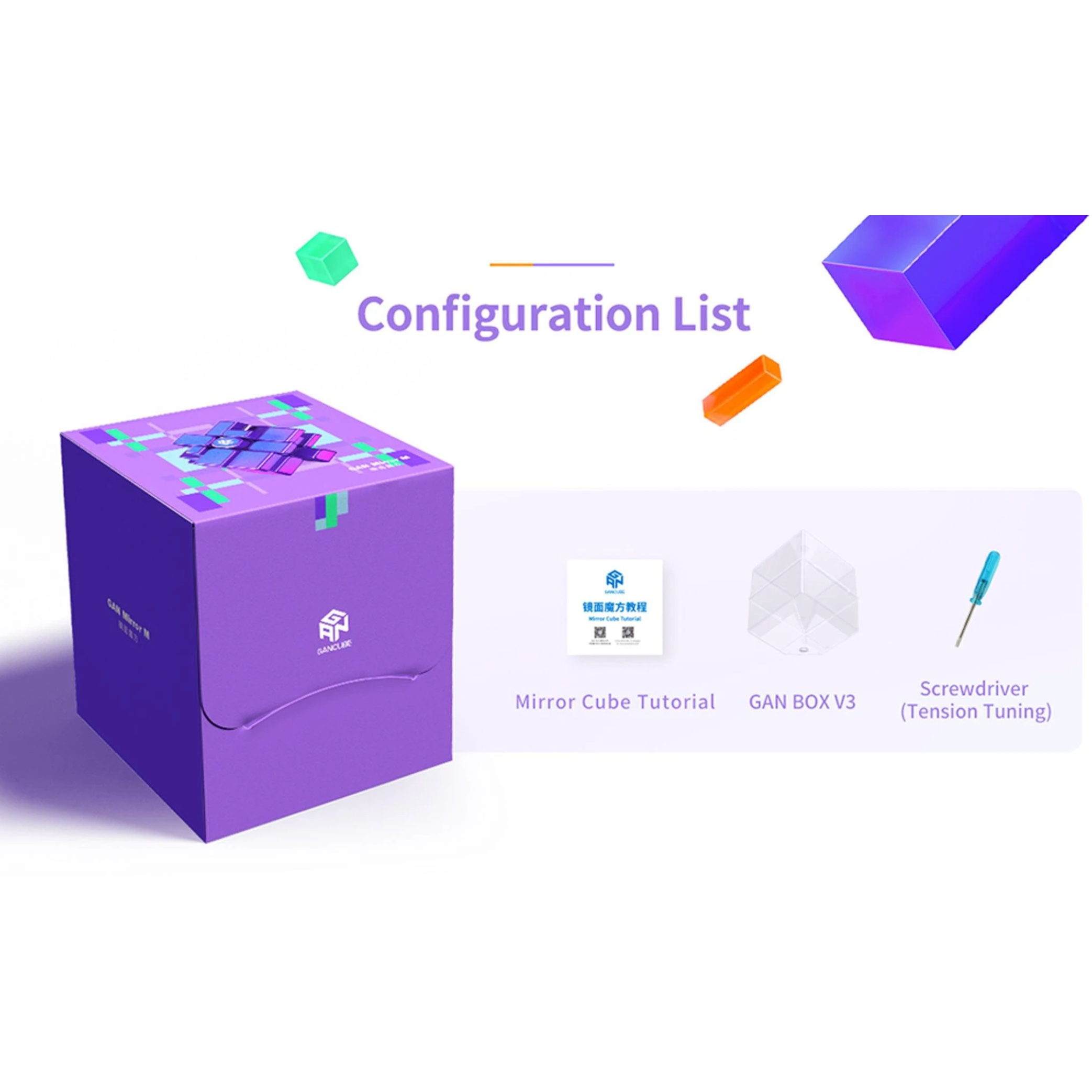 GAN Expert Magnetic Combo Pack: 251 M Pro, 11 M Pro, 460 M, Skewb, Megaminx, Mirror - Cubuzzle