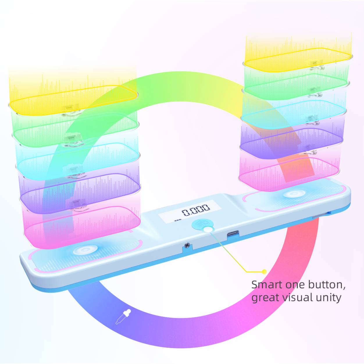 GAN Halo Smart Timer and Mat Set - Combo pack of Bluetooth Timer and Protective Mat for Speed Cube-Cubuzzle