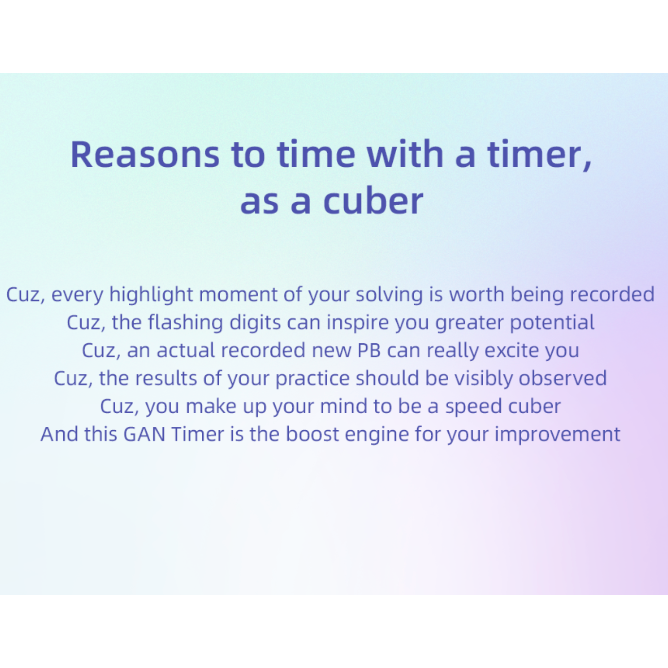 GAN Halo Smart Timer - Bluetooth Timer for Speed Cube-Cubuzzle