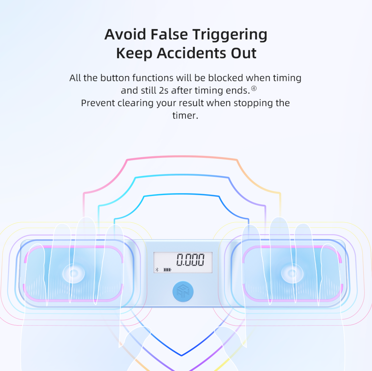 GAN Halo Smart Timer and Mat Set - Combo pack of Bluetooth Timer and Protective Mat for Speed Cube-Cubuzzle