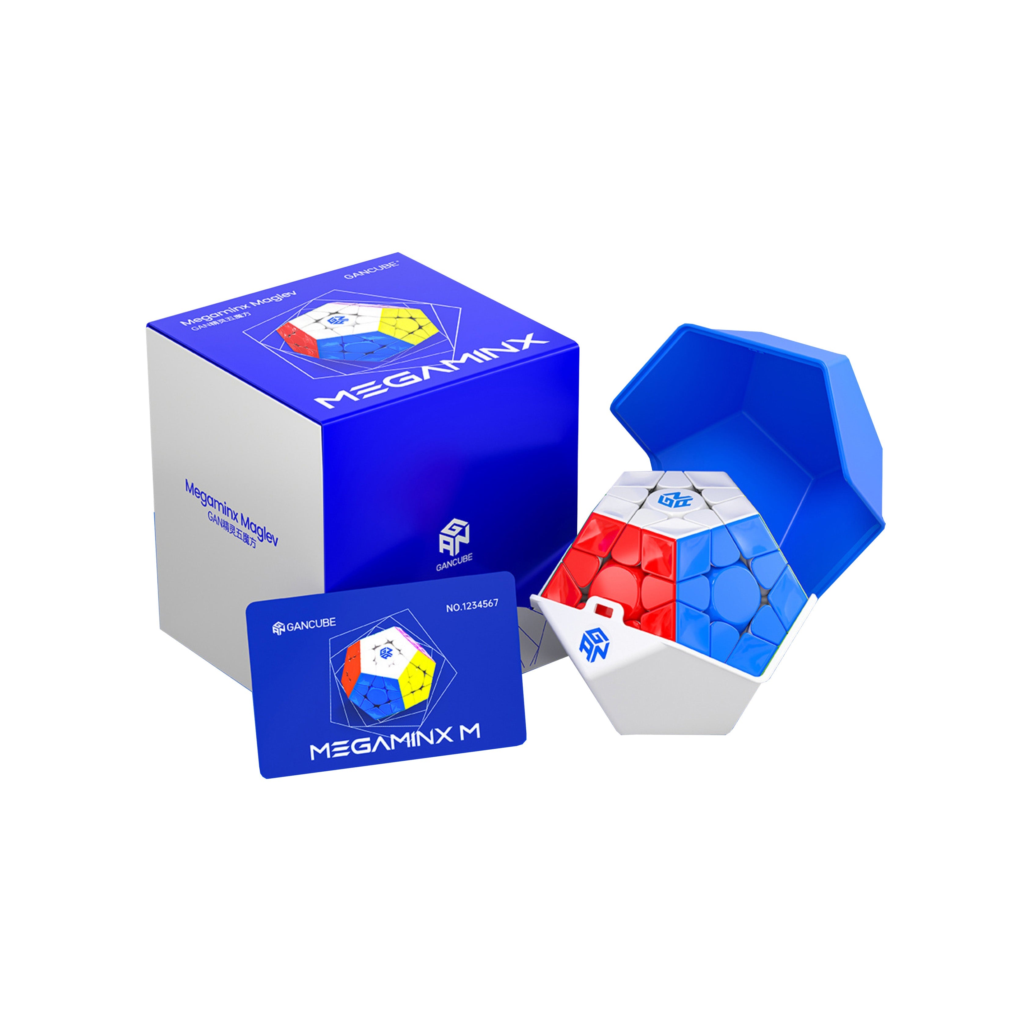 GAN Megaminx V2 Magnetic Maglev UV Coated Grey Stickerless-Cubuzzle