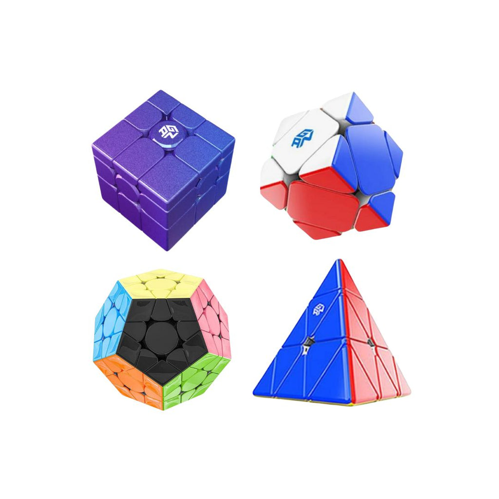 GAN Aliens Combo Pack: Megaminx, Skewb M, Pyraminx M, Mirror Cube