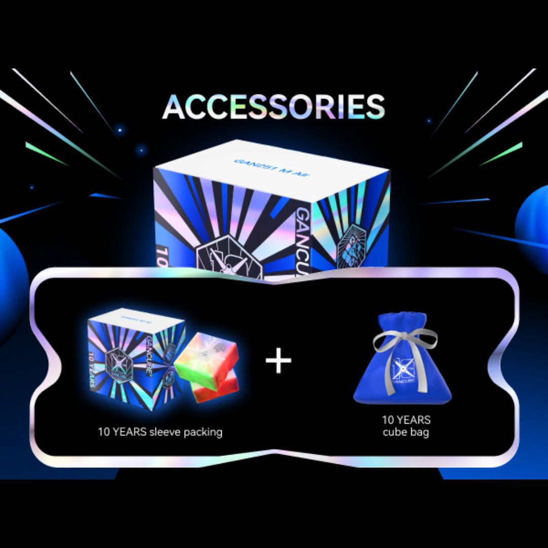 GAN 251 Air - 10th Anniversary Edition 2x2 Magnetic Speedcube