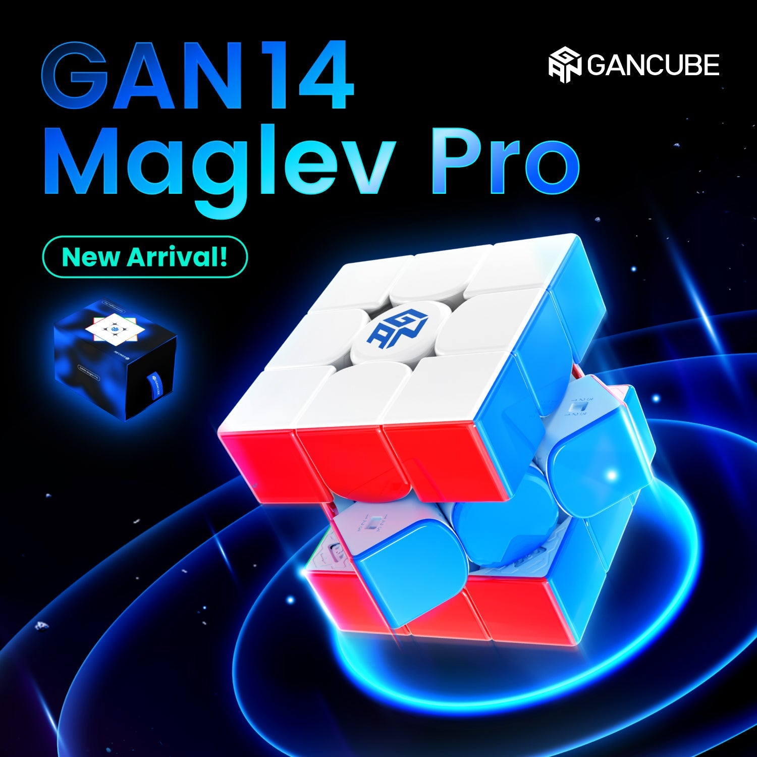 GAN 14 M Maglev Pro UV 3x3 Magnetic Speedcube - LATEST 2024!-Cubuzzle