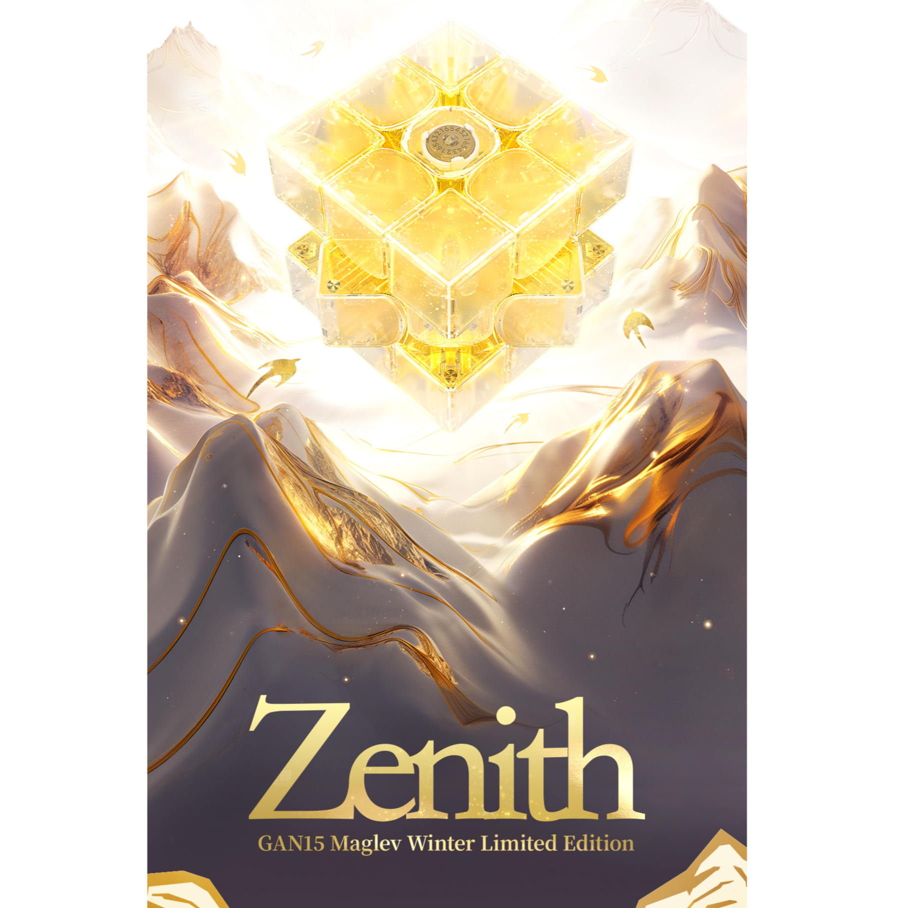 GAN 15 Maglev Zenith Winter Limited Edition 3x3 Magnetic Speedcube - LATEST 2024!