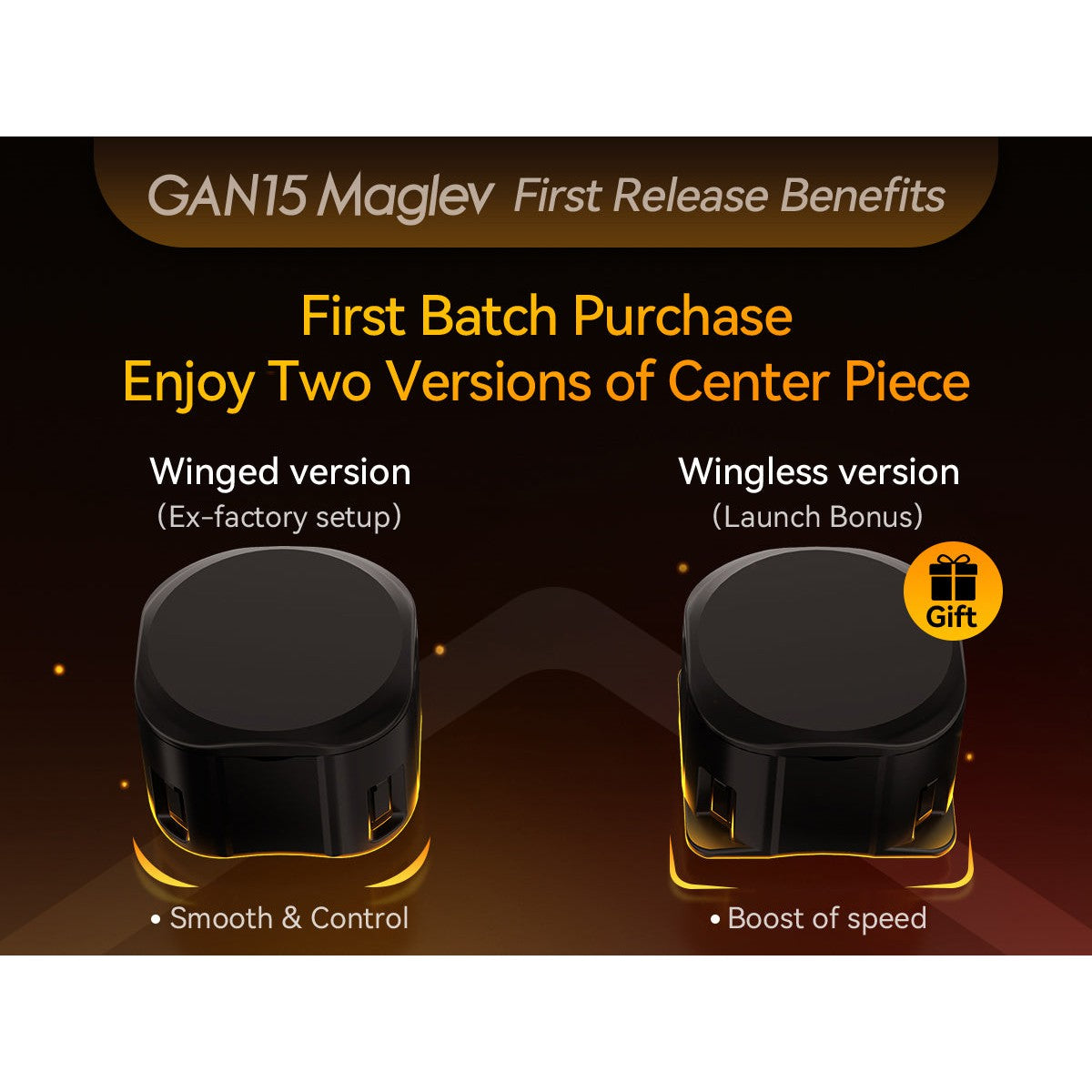 GAN 15 Maglev UV 3x3 Magnetic Speedcube - LATEST 2025!
