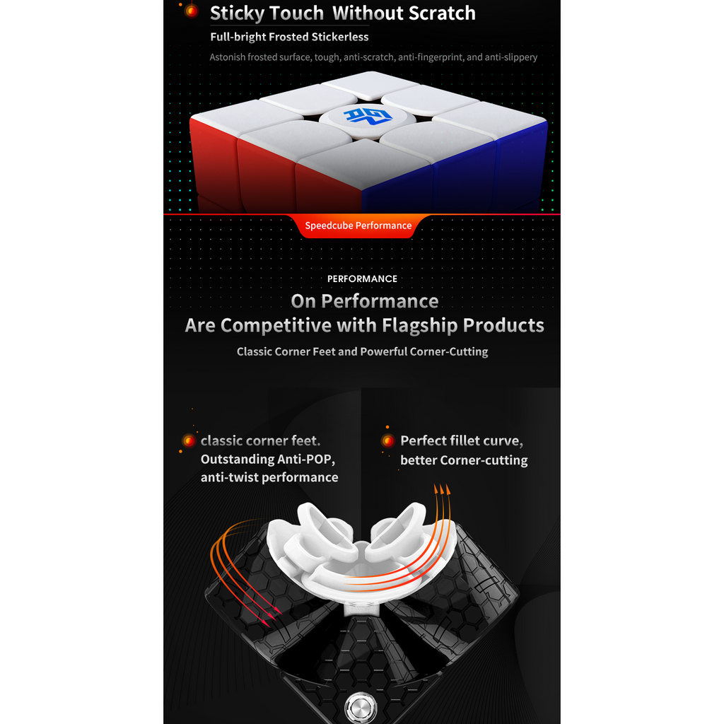 GAN 356 M Lite Combo Pack Of 2-3x3 Magnetic Speedcube - Cubuzzle