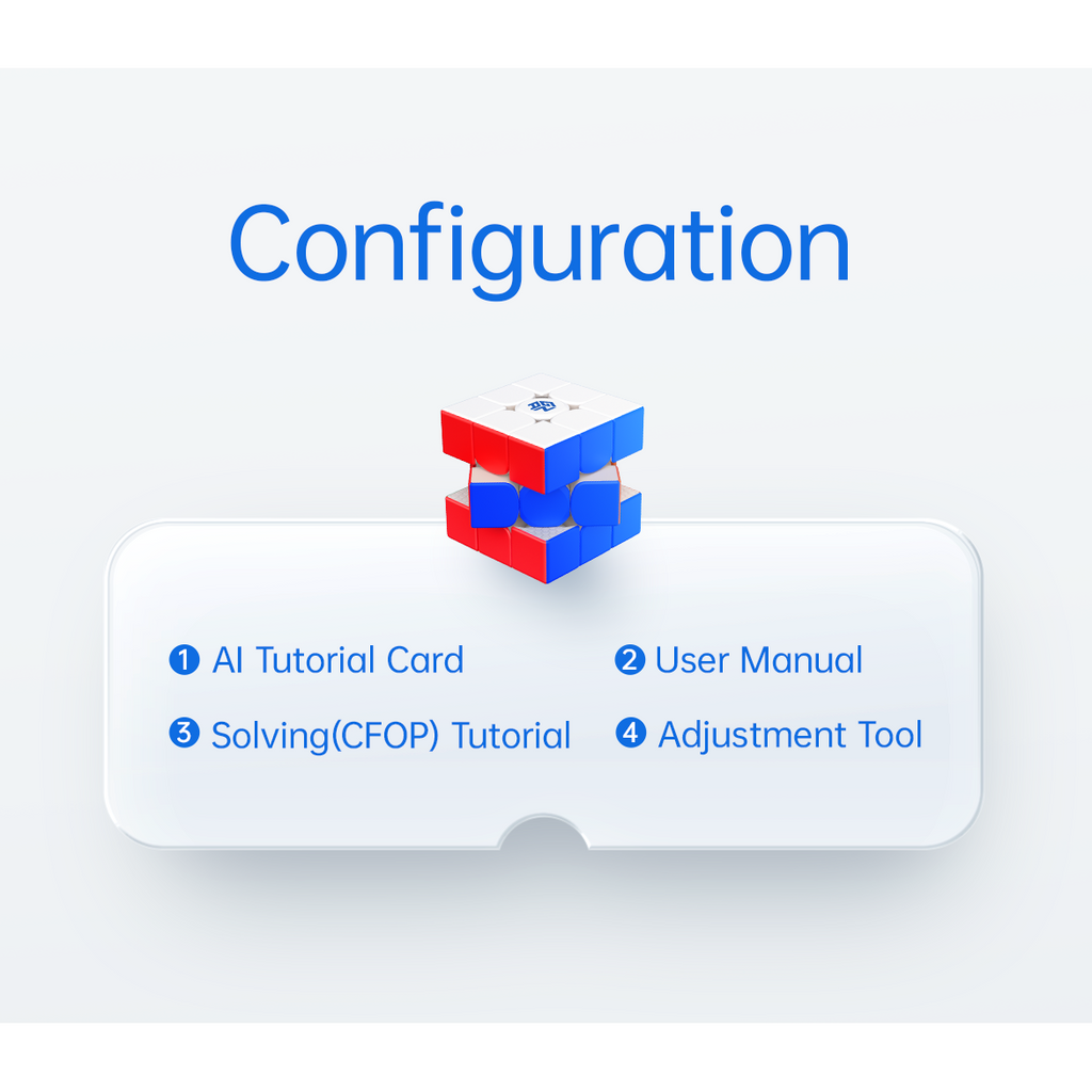 GAN 356 RS 2 Non Magnetic 3x3 Stickerless Speedcube-Cubuzzle