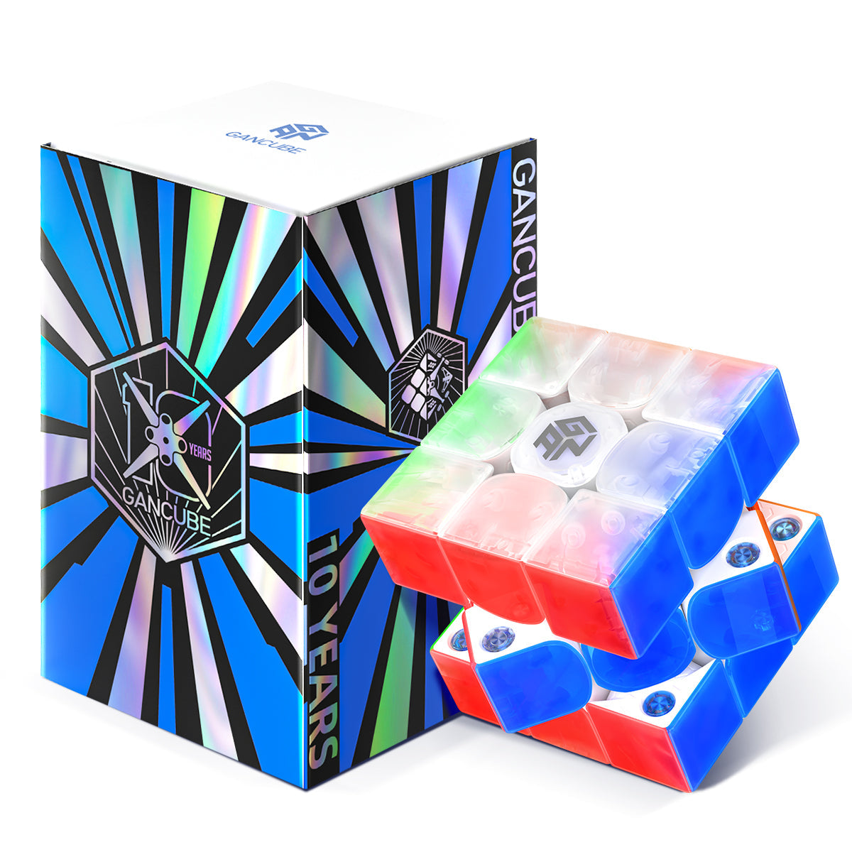 GAN356 ME UV - 10th Anniversary Edition 3x3 Magnetic Speedcube