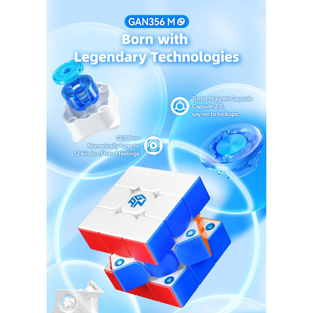GAN 356 M E Frosted V2 Magnetic 3x3 Speedcube