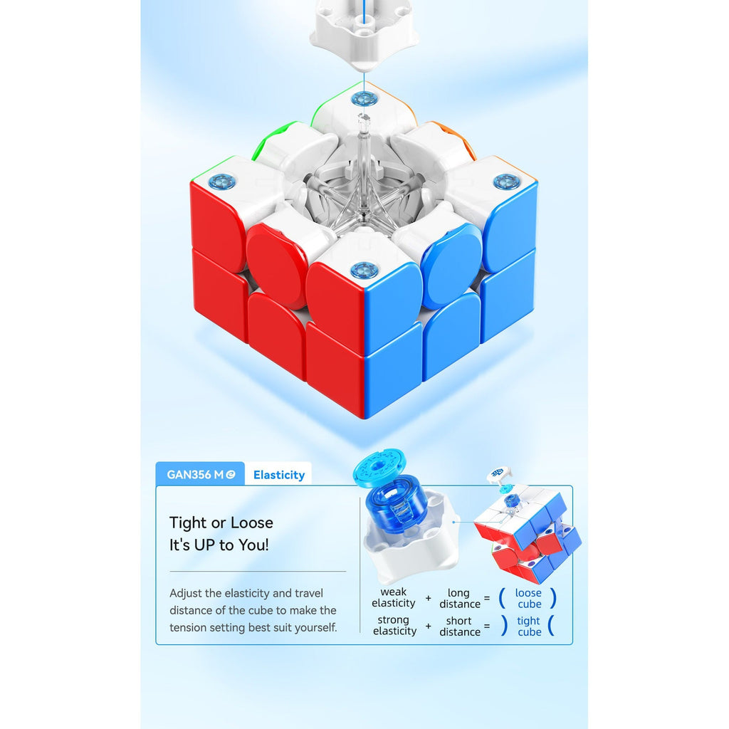 GAN 356 M E Frosted V2 Magnetic 3x3 Speedcube
