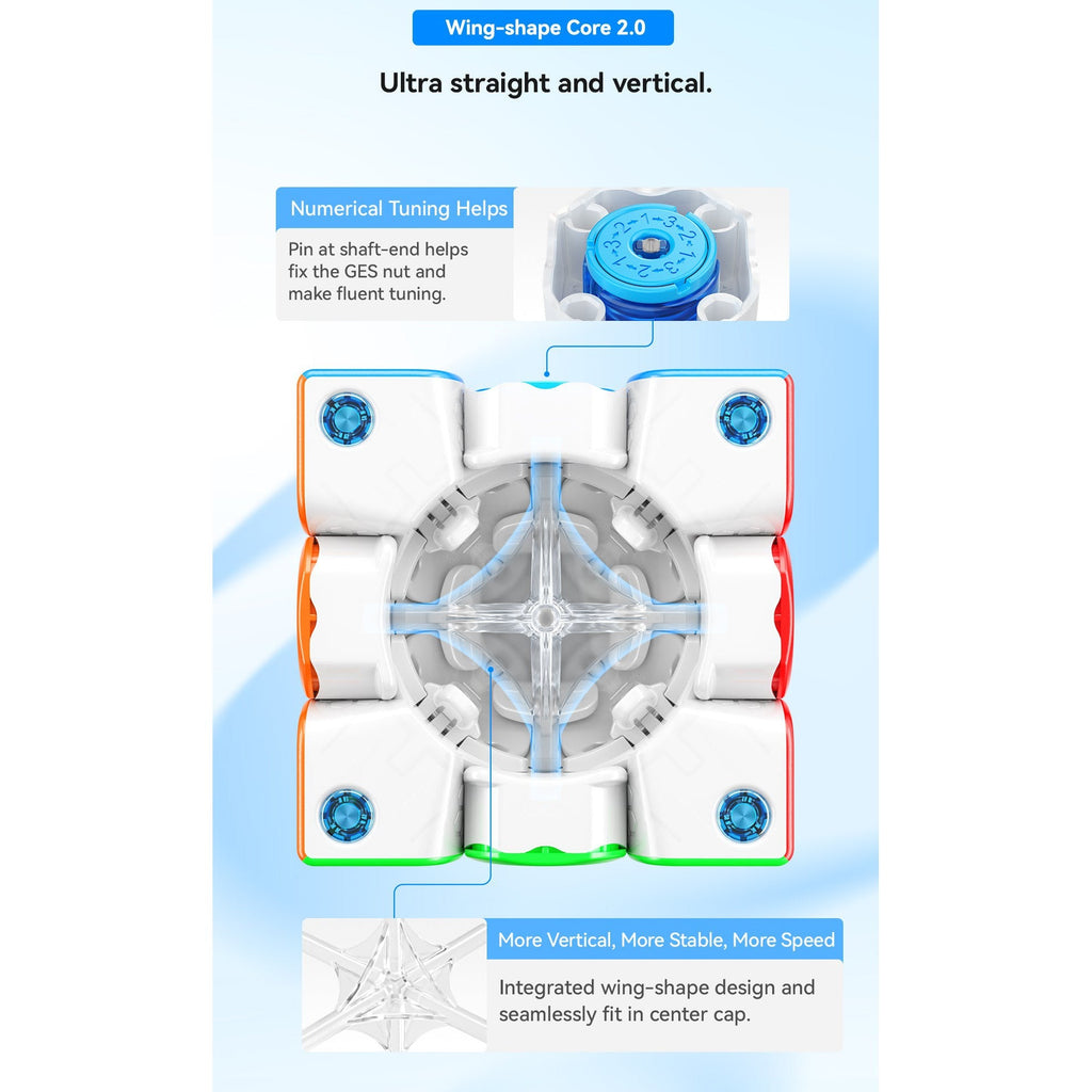 GAN 356 M E Frosted V2 Magnetic 3x3 Speedcube