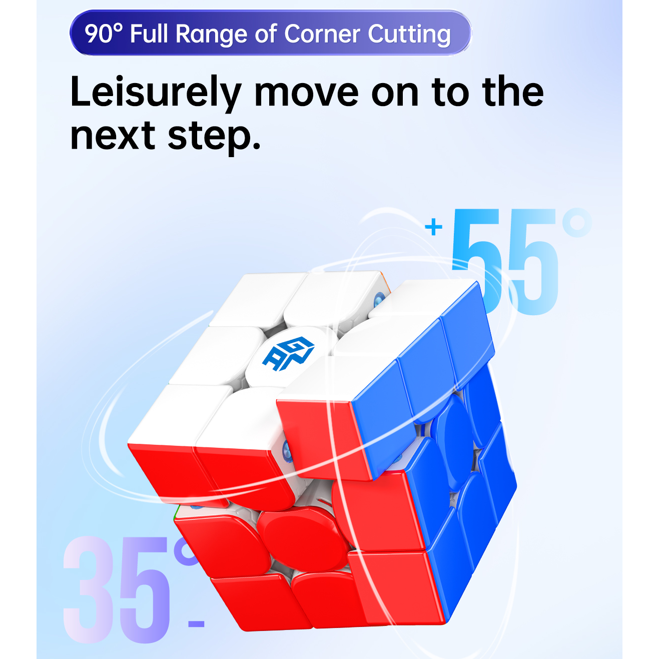 GAN 356 Maglev 3x3 Speedcube Magnetic Stickerless Cube-Cubuzzle