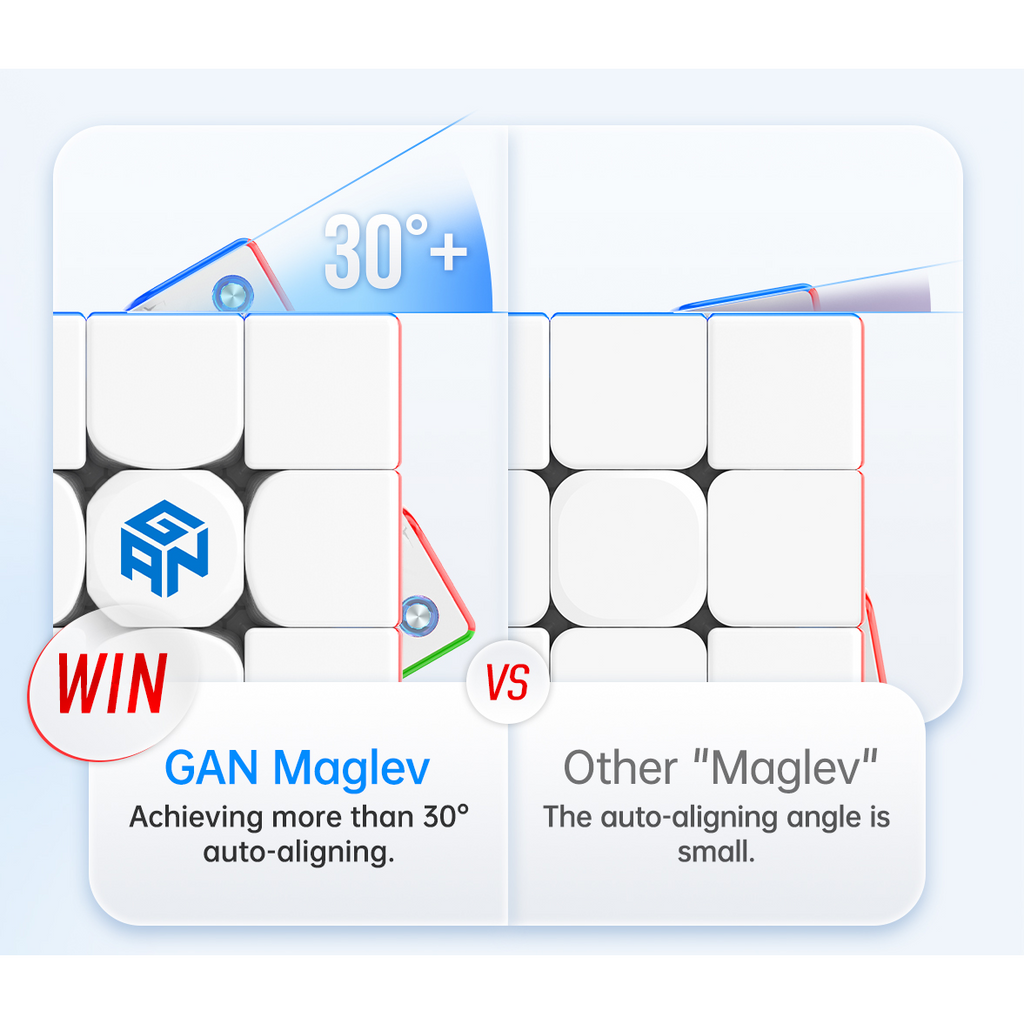 GAN 356 Maglev 3x3 Speedcube Magnetic Stickerless Cube-Cubuzzle