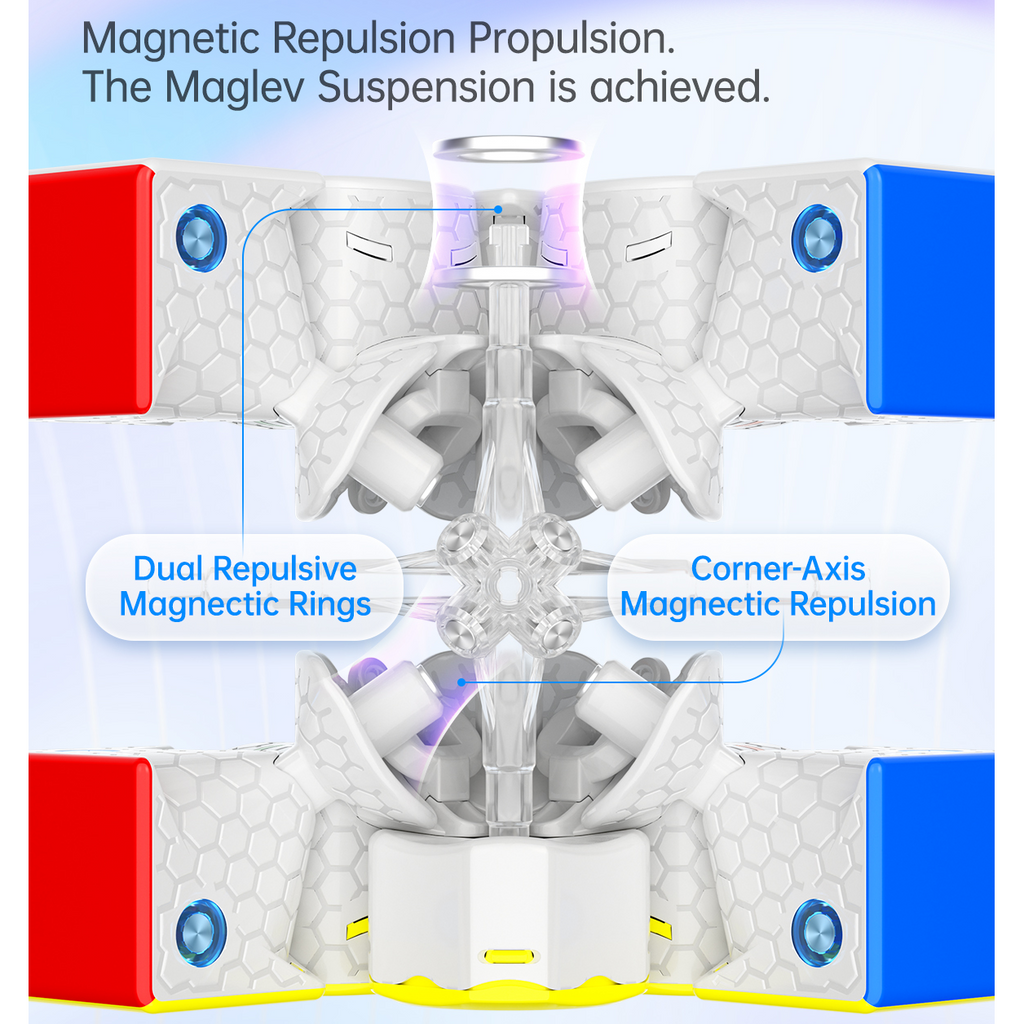 GAN 356 Maglev 3x3 Speedcube Magnetic Stickerless Cube-Cubuzzle