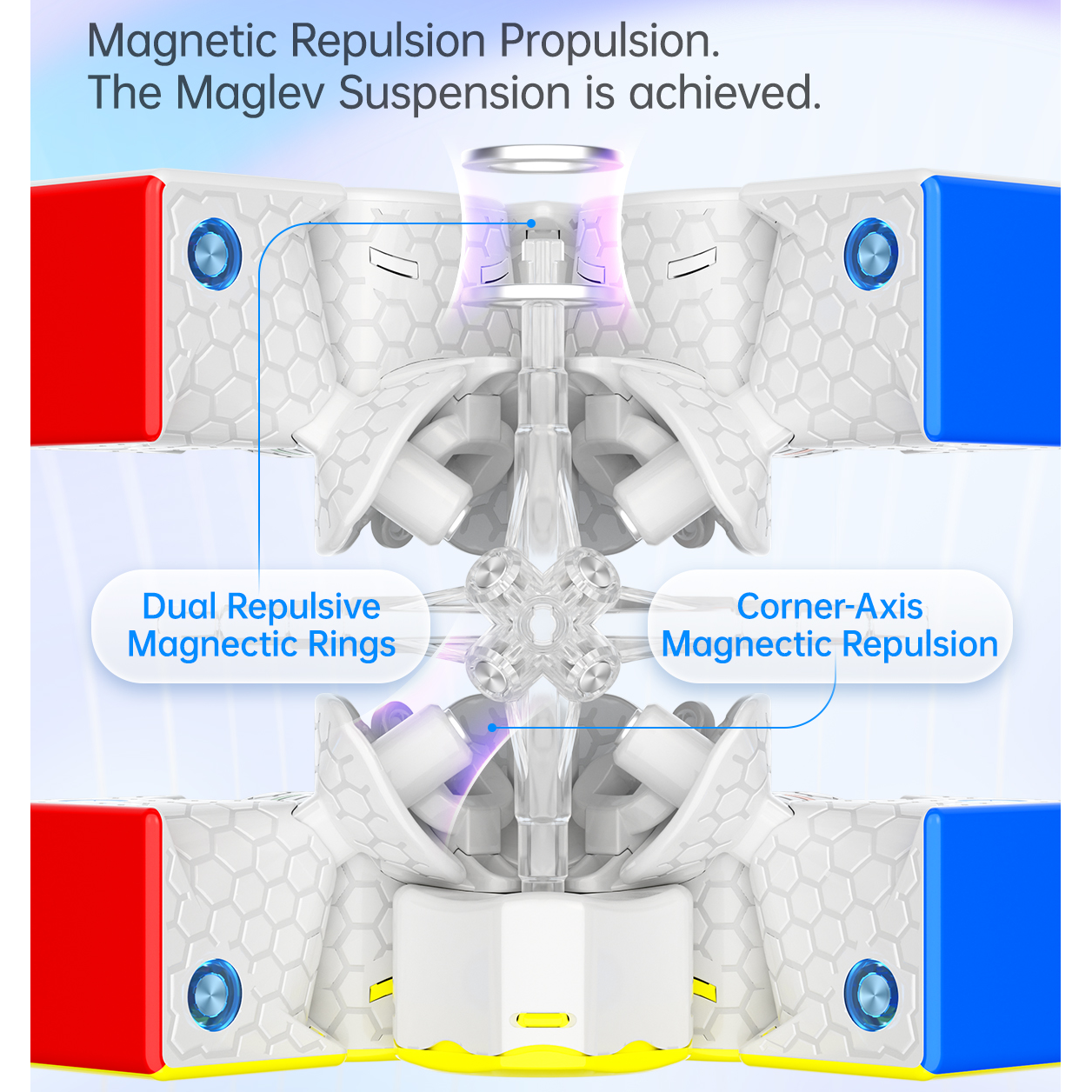 GAN 356 Maglev 3x3 Speedcube Magnetic Stickerless Cube-Cubuzzle