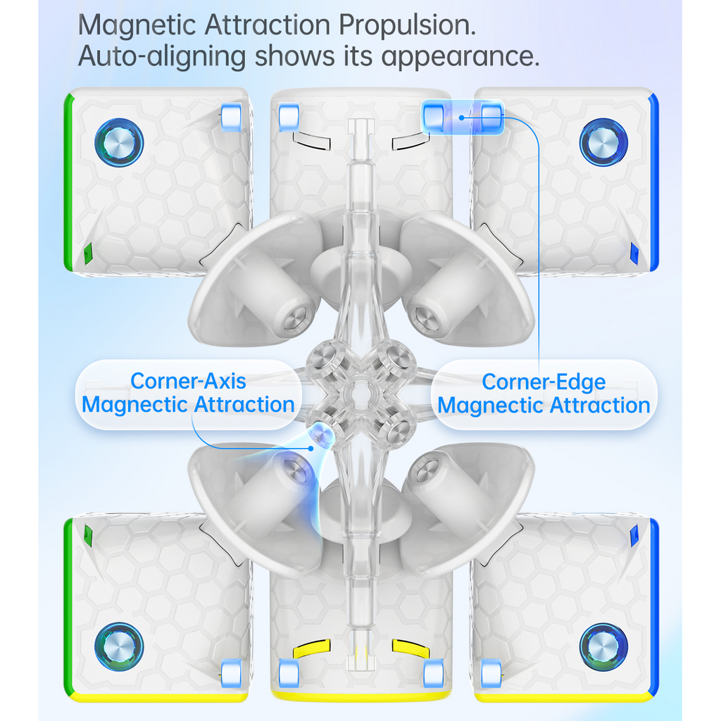 GAN 356 Maglev 3x3 Speedcube Magnetic Stickerless Cube-Cubuzzle
