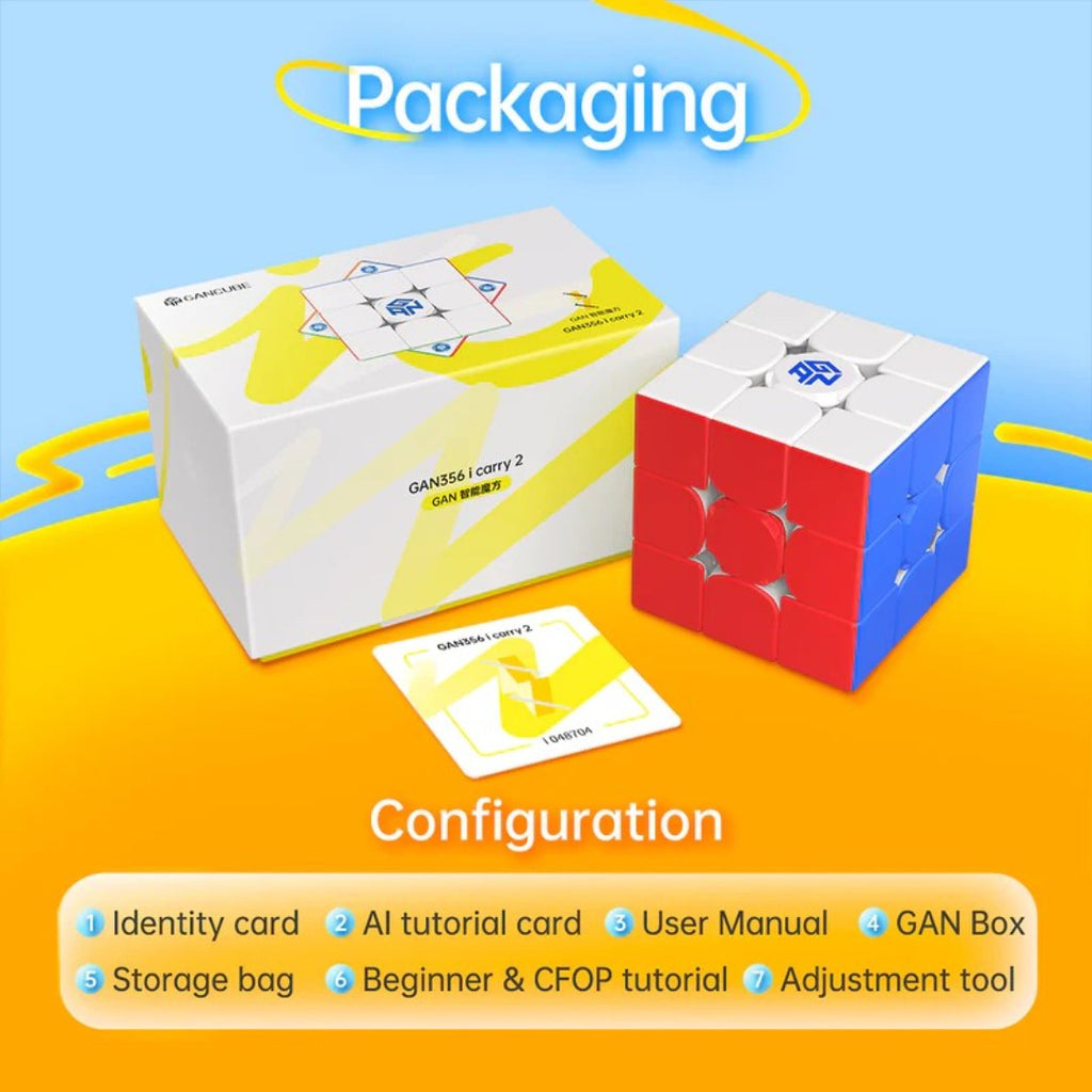 GAN 356 i carry 2 - Intelligent Smart Bluetooth Cube - Latest 2024 Model-Cubuzzle