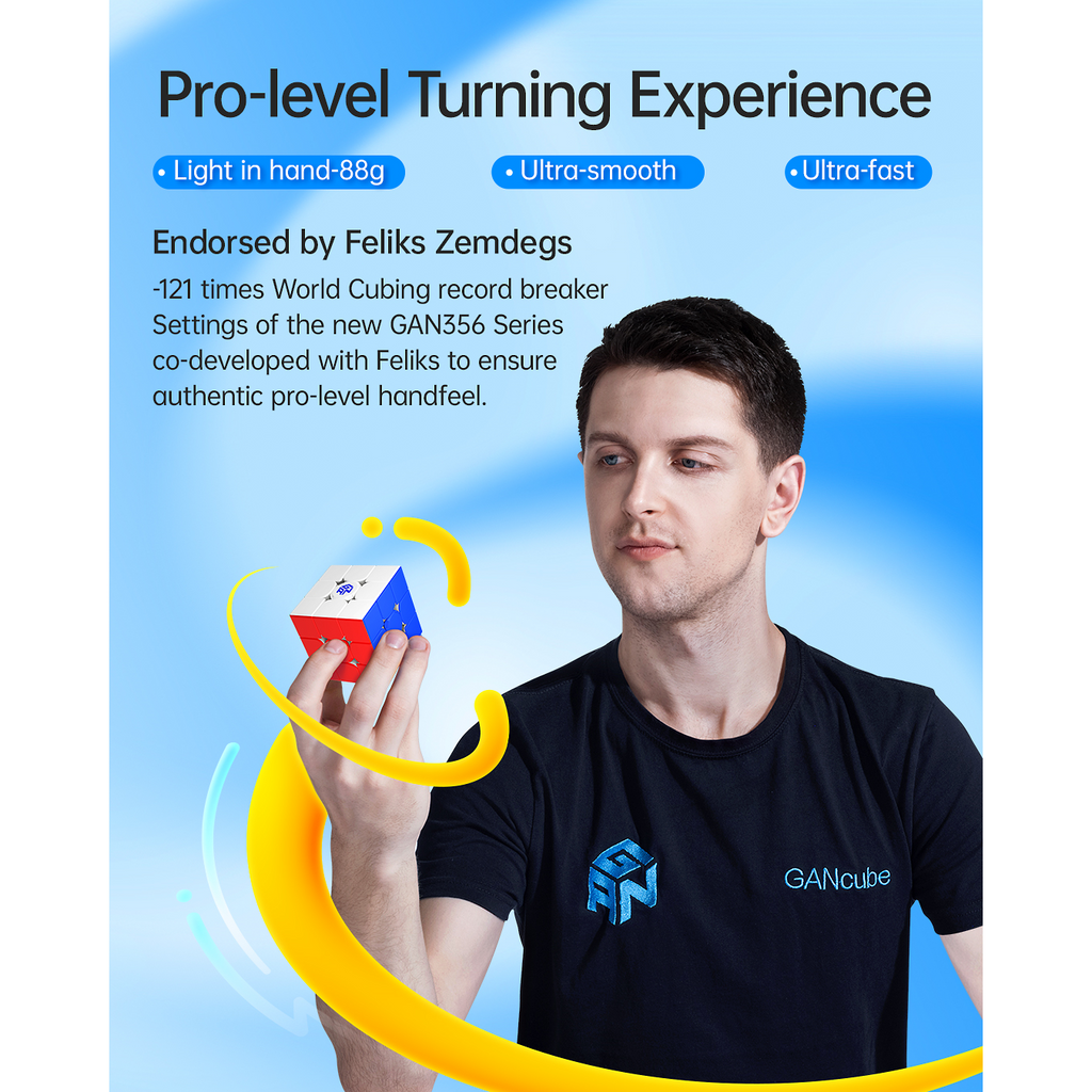 GAN 356 i carry 2 - Intelligent Smart Bluetooth Cube - Latest 2024 Model-Cubuzzle