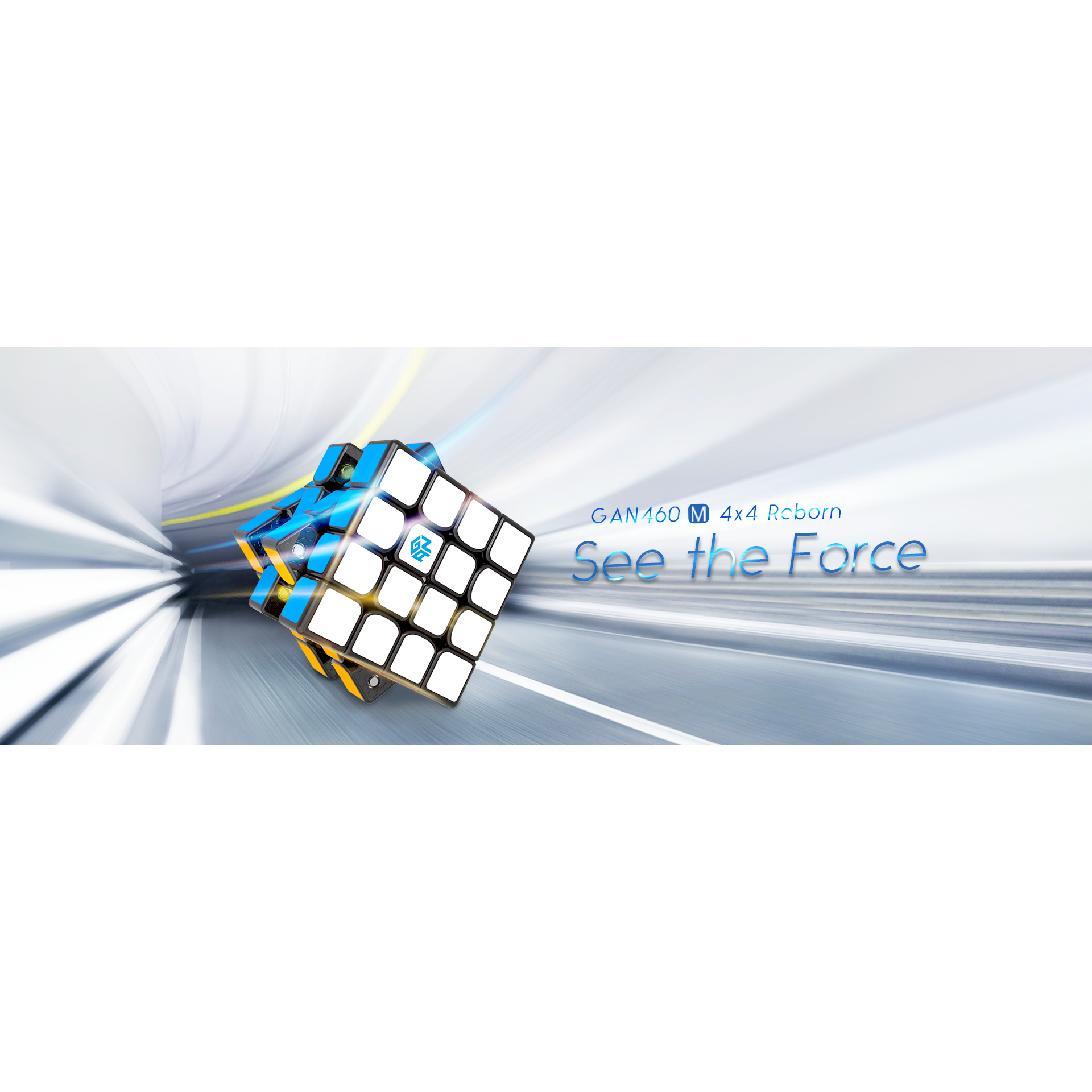 GAN 460 M Stickerless - 4x4 Magnetic Speedcube - Cubuzzle