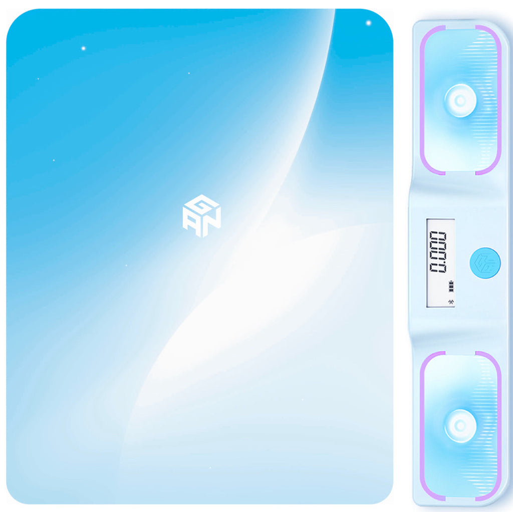 GAN Halo Smart Timer and Mat Set - Combo pack of Bluetooth Timer and Protective Mat for Speed Cube-Cubuzzle