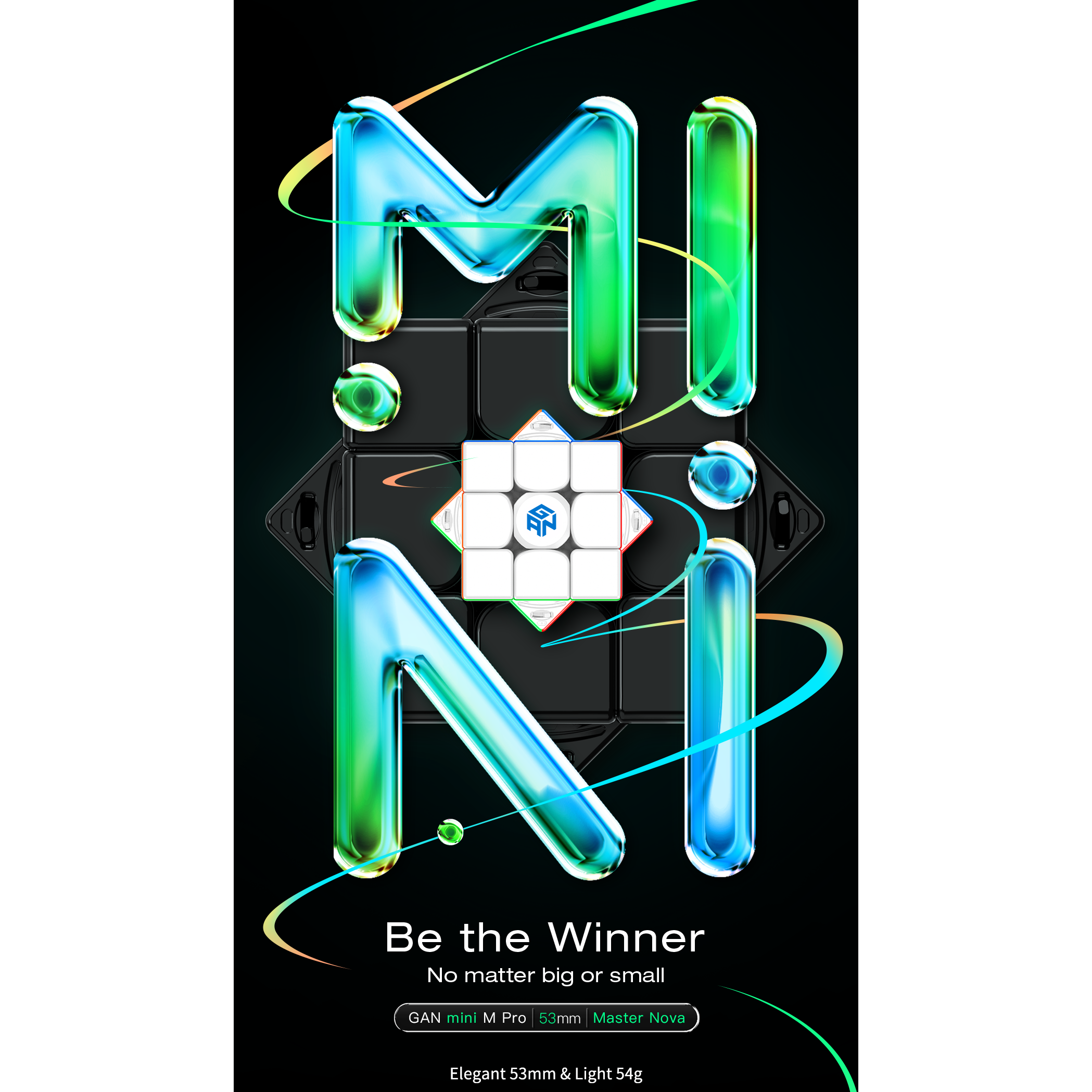 GAN 11 Mini M Pro 3x3 Magnetic Speedcube