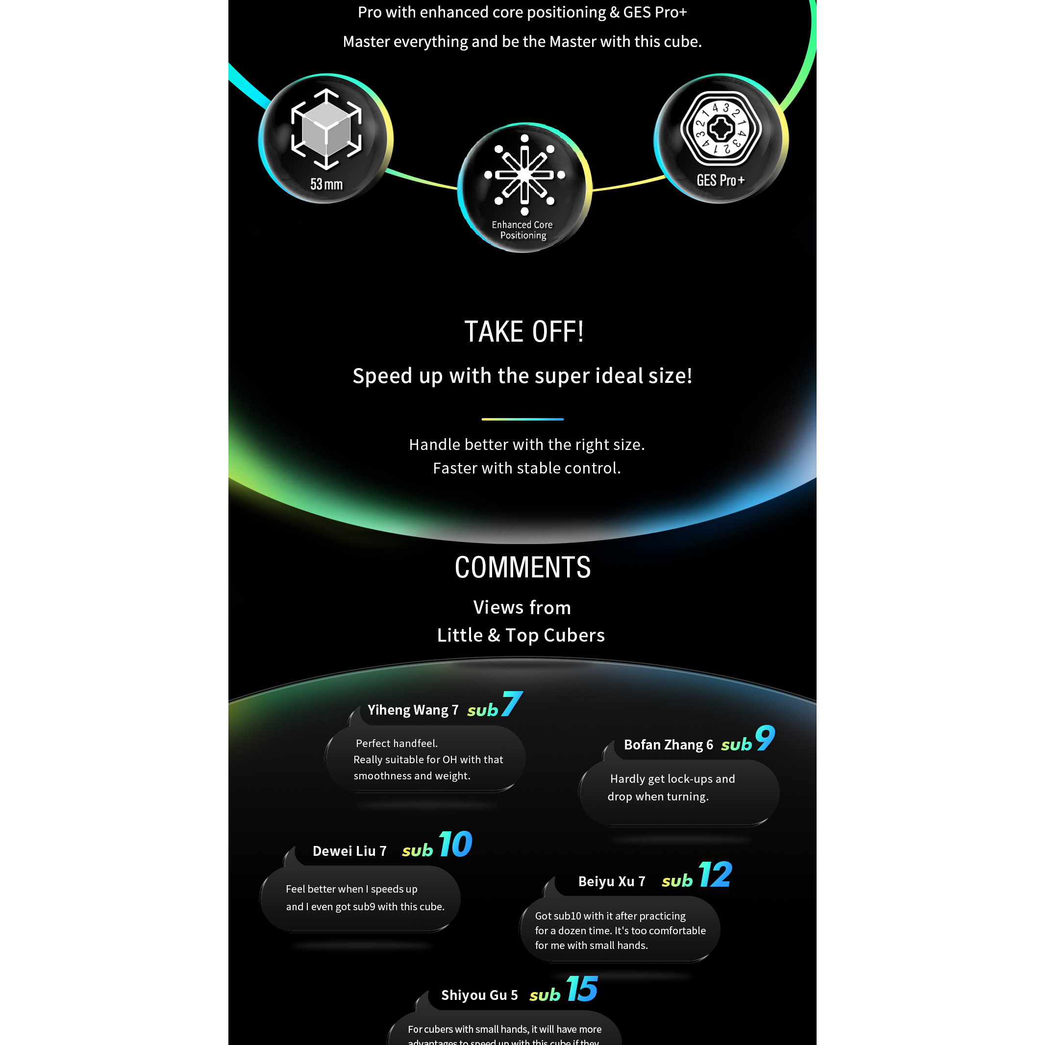 GAN 11 Mini M Pro 3x3 Magnetic Speedcube