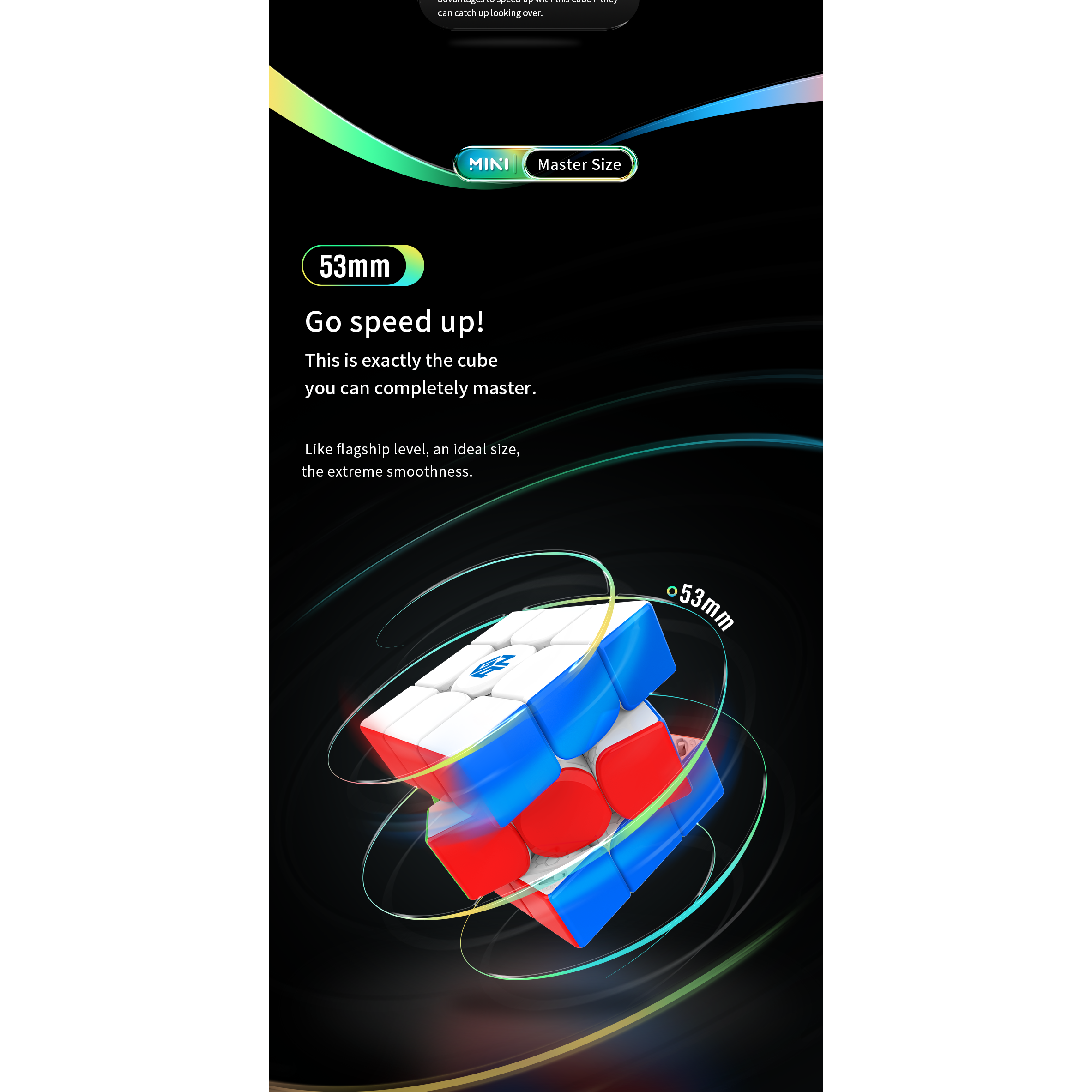 GAN 11 Mini M Pro 3x3 Magnetic Speedcube