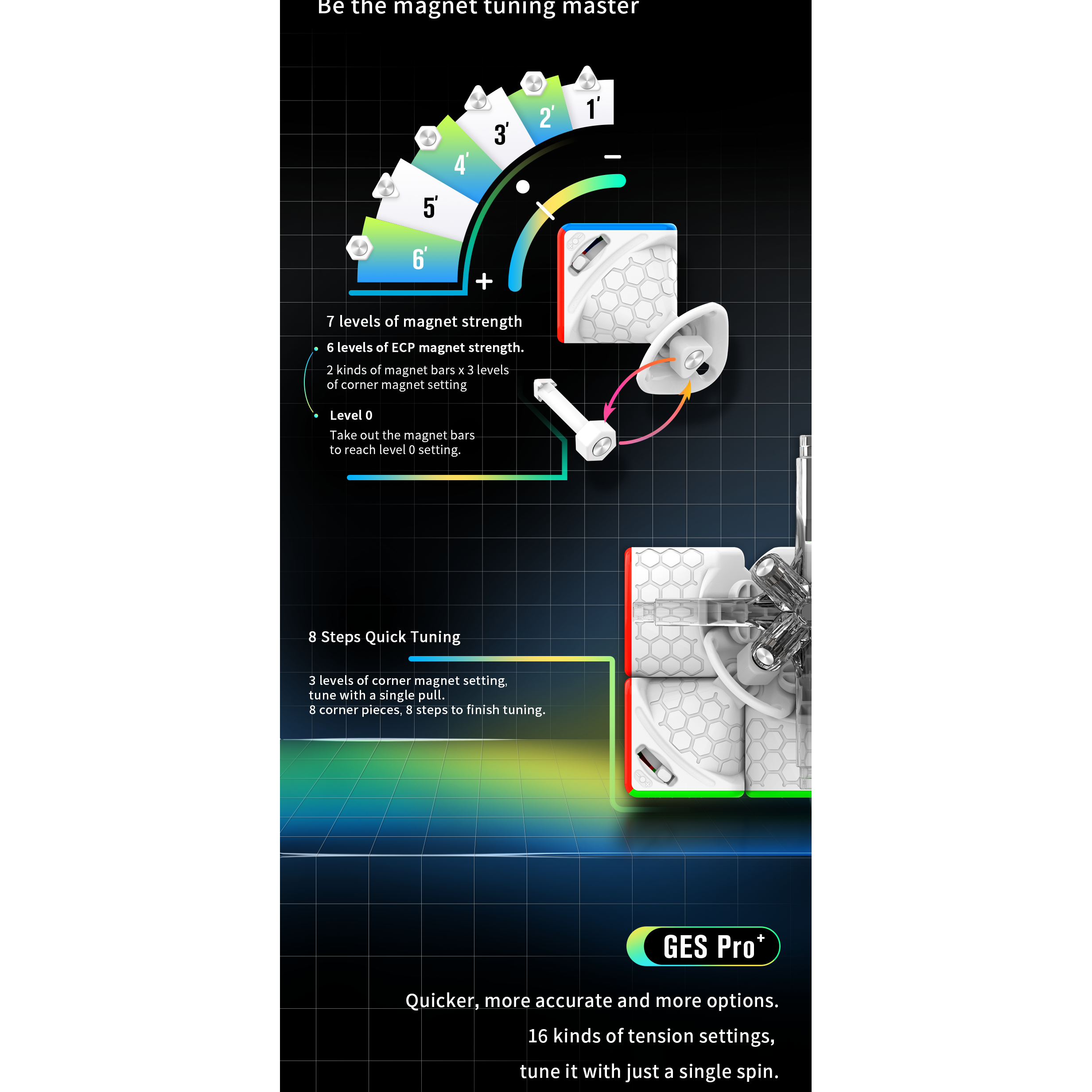 GAN 11 Mini M Pro 3x3 Magnetic Speedcube