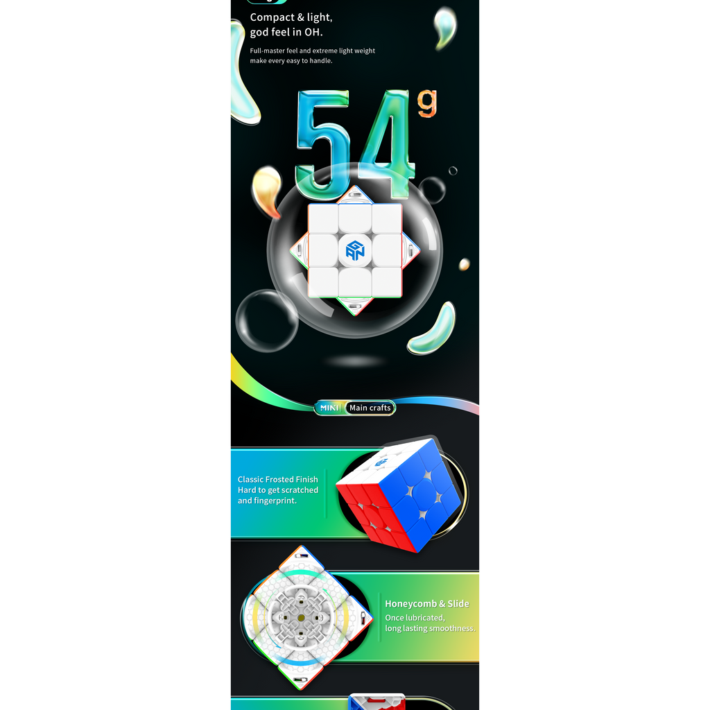 GAN 11 Mini M Pro 3x3 Magnetic Speedcube