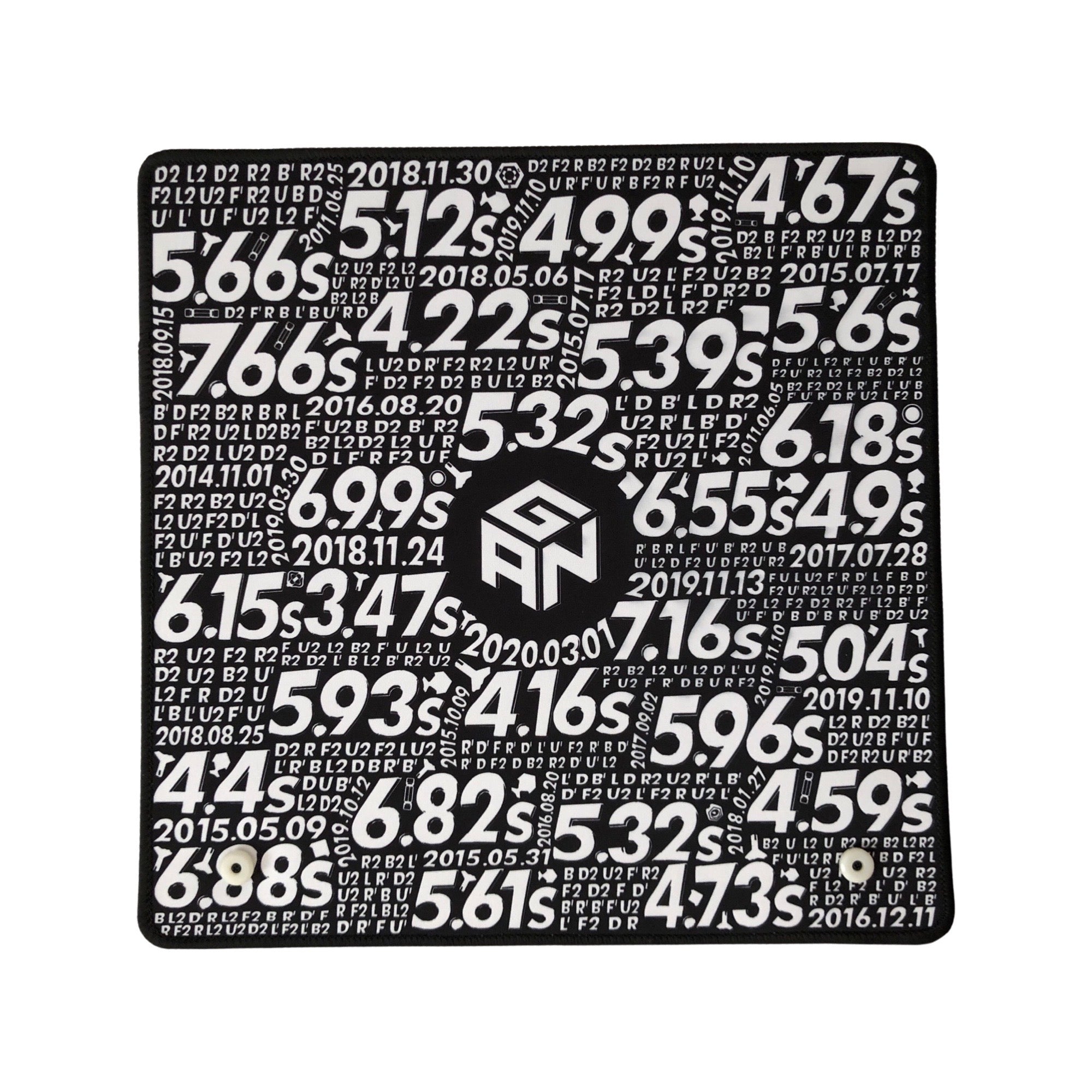 GAN Timer Mat with Plastic Connectors (Silver) for GAN Smart Timer - 12 x 12 inch - Cubuzzle