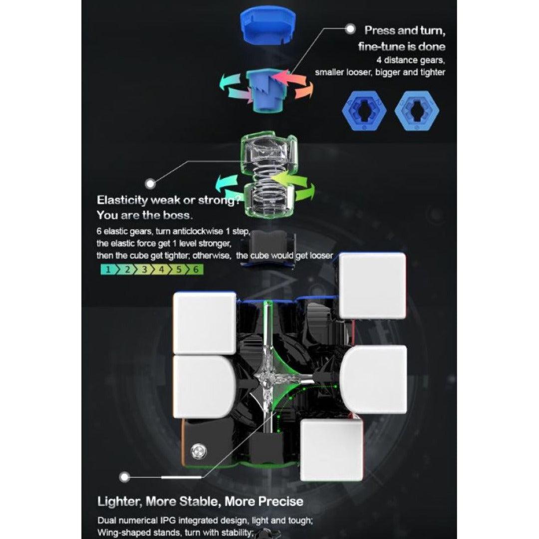 GAN Cube Starter Combo Pack: Includes 2 puzzles- GAN 251 M Air 2x2, GAN 356 M Lite 3x3 Speedcubes - Cubuzzle